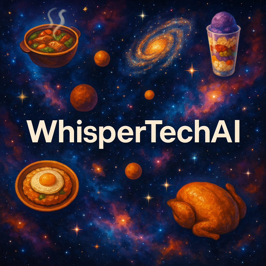 WhisperTechAi cover of tech and food in one place