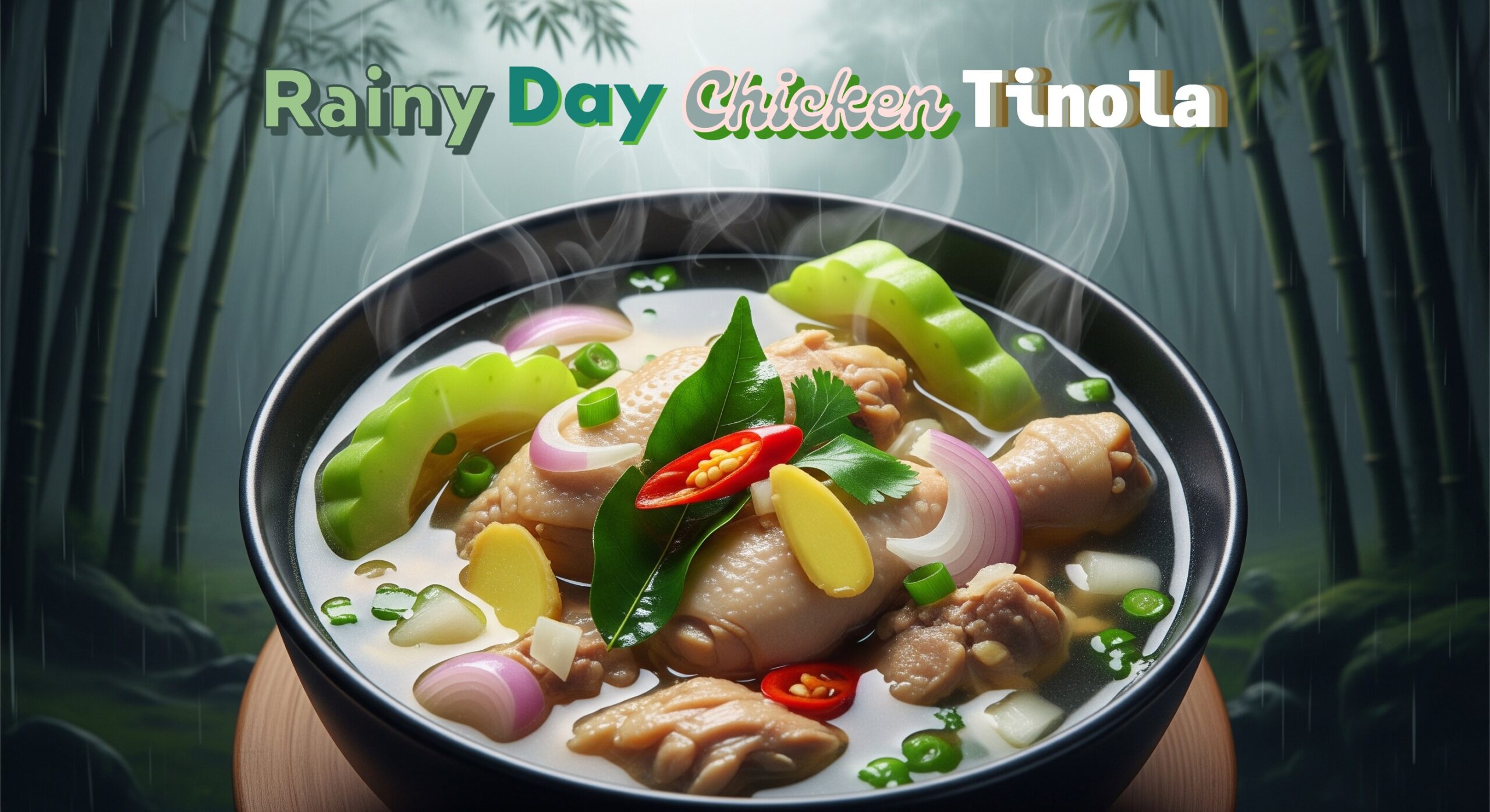 Rainy day Chicken Tinola Soup