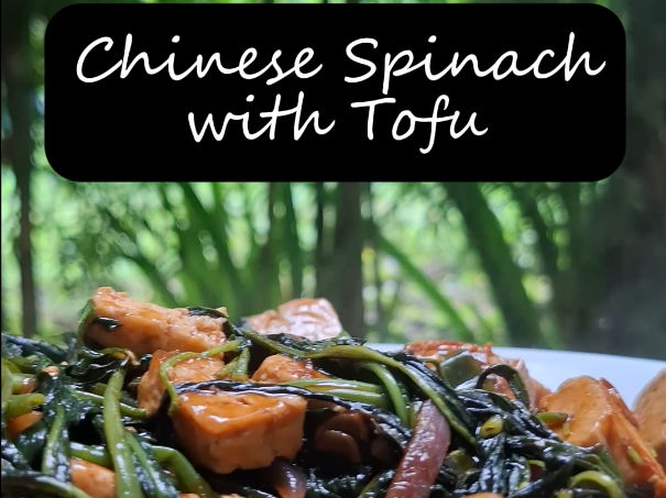 Chinese Spinach with Tofu Easy One Pan Recipe