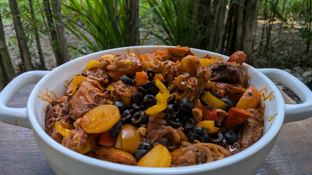 one pan chicken afritada