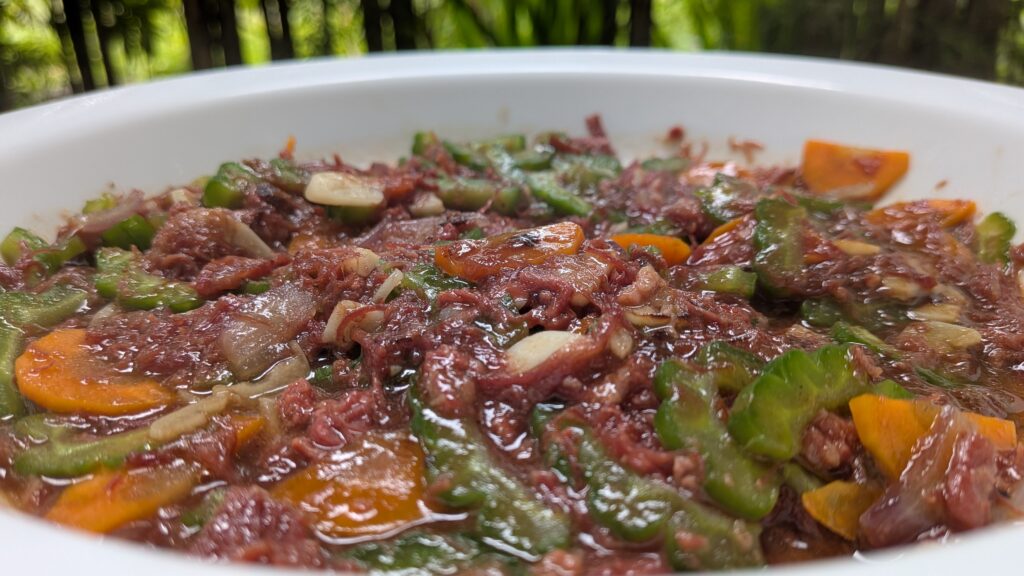 Ampalaya Con Carne | Filipino Corned Beef & Bitter Gourd Stir-Fry