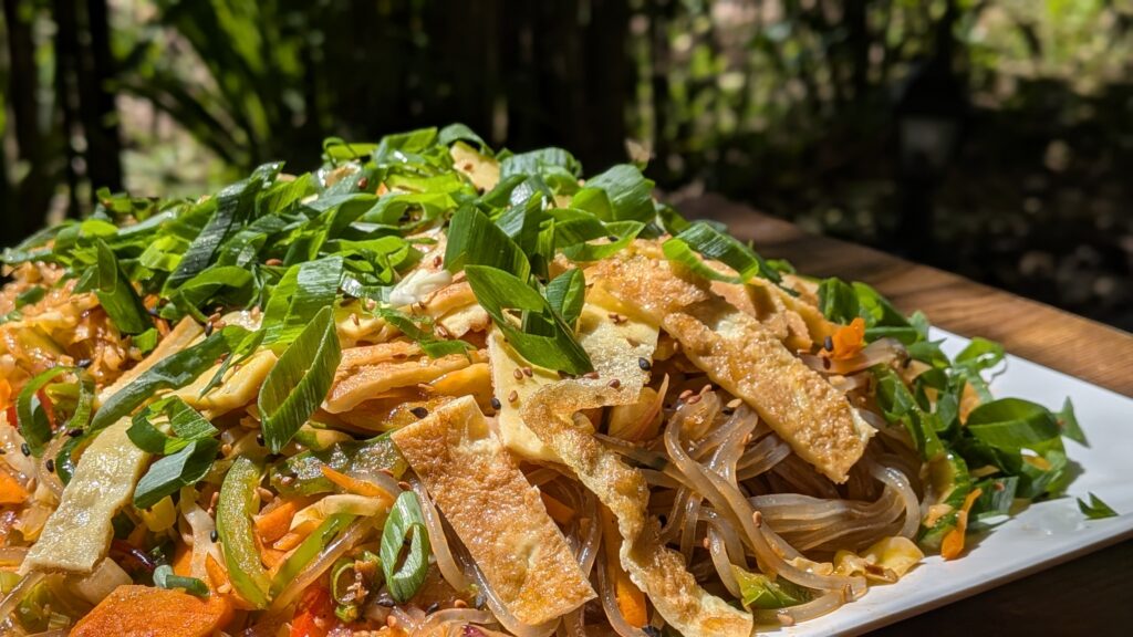 Vegetarian Japchae That Redefines Weeknight Korean Cooking