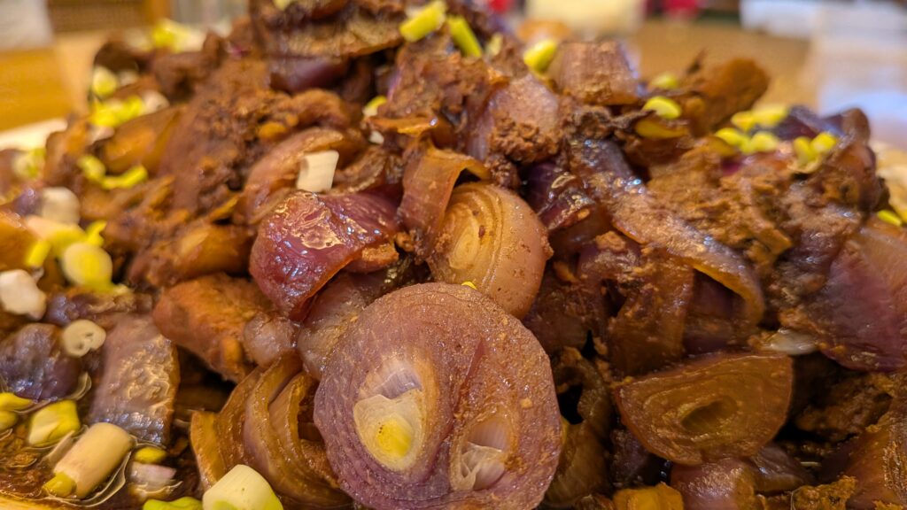 Pork Bistek Tagalog with 1/2 a Kilo of Onions