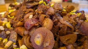 Pork Bistek Tagalog with 1/2 a Kilo of Onions