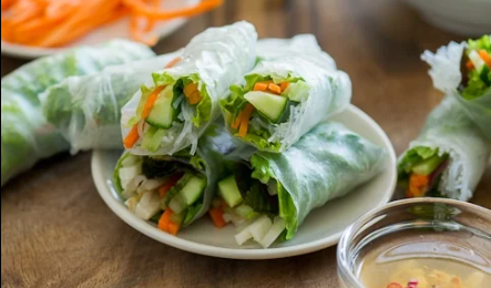 Indonesian Style Fresh Spring Rolls