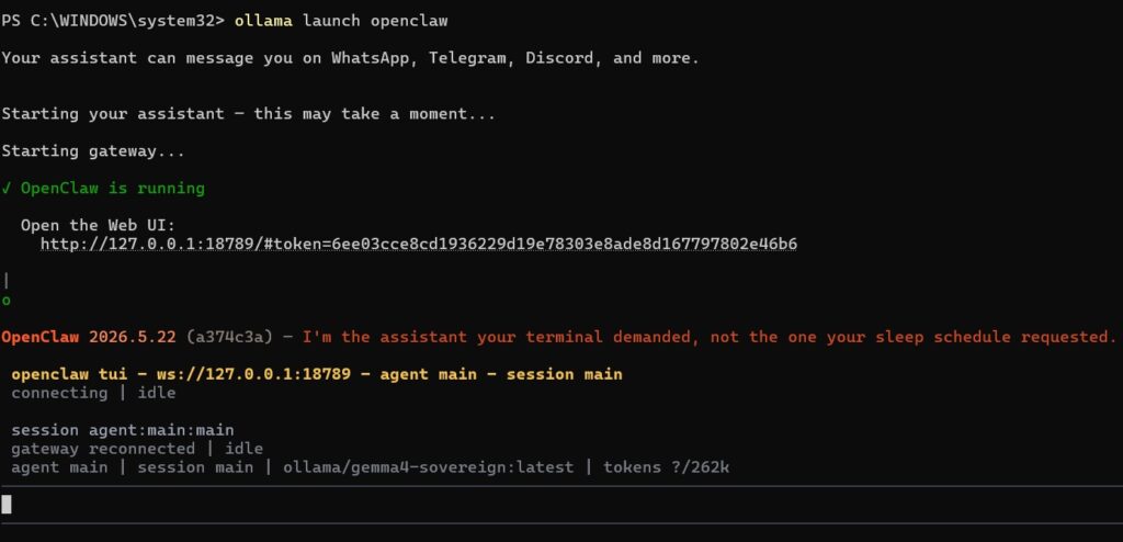 Openclaw terminal