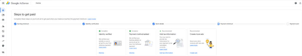 AdSense Dashboard